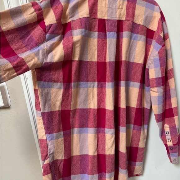 FREE PEOPLE We The Free Izzie Cargo Shirt - Red Large - Picture 6 of 8